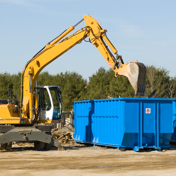 can i choose the location where the residential dumpster will be placed in Garland